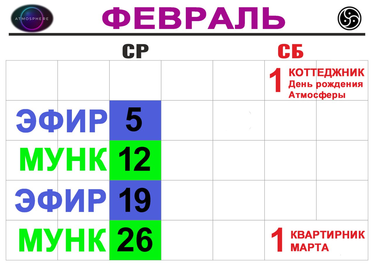 День рождения Атмосферы