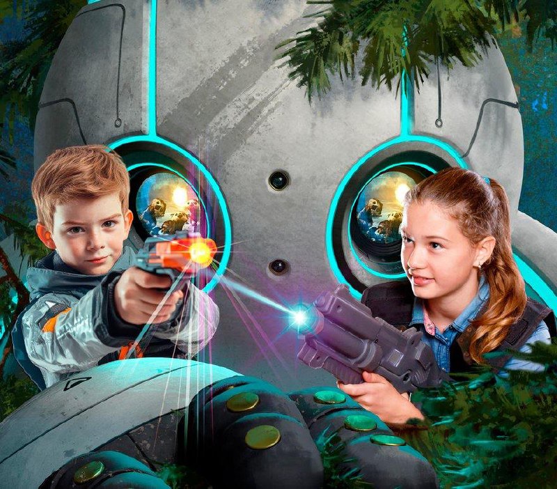 Лазертаг-битва для детей