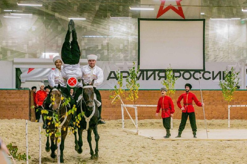 Конное шоу ко Дню защитника Отечества