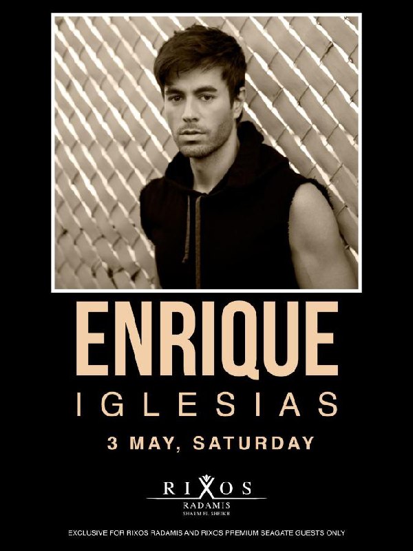 Энрике Иглесиас в Шарм-эль-Шейхе