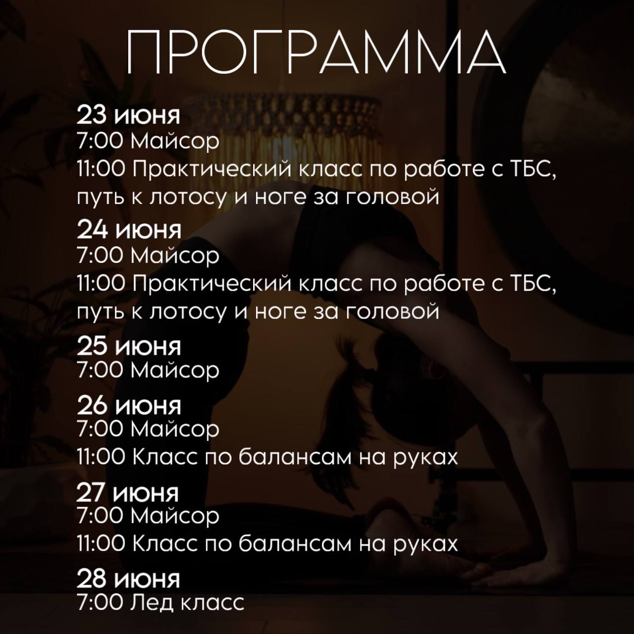 Аштанга интенсив с Олей Плющ