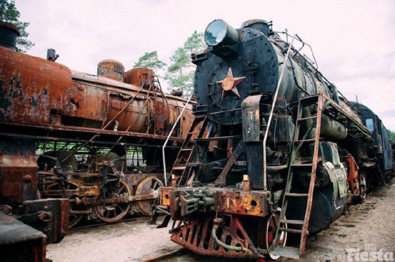 Паровозы в Лебяжье