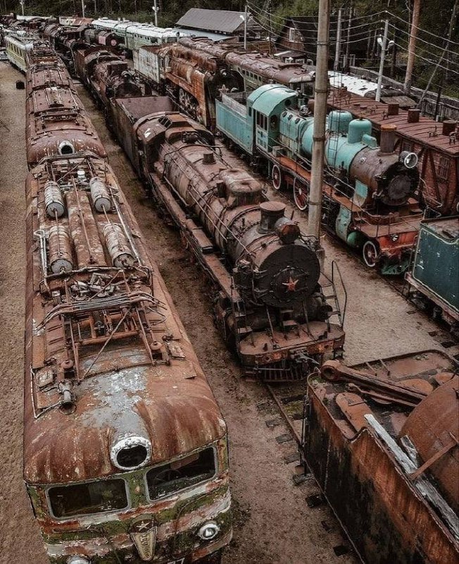 Паровозы в Лебяжье