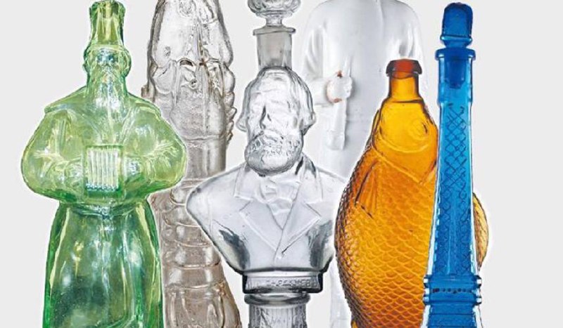 Редкие экземпляры фигурных бутылок