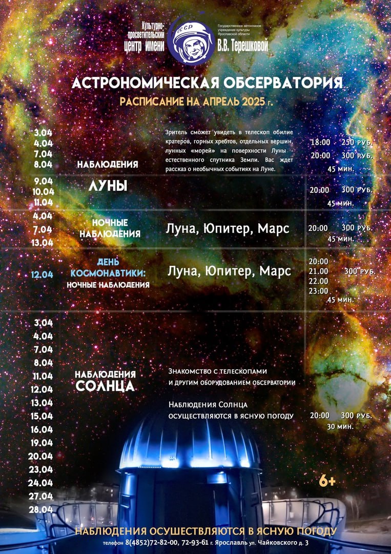 Обсерватория в апреле
