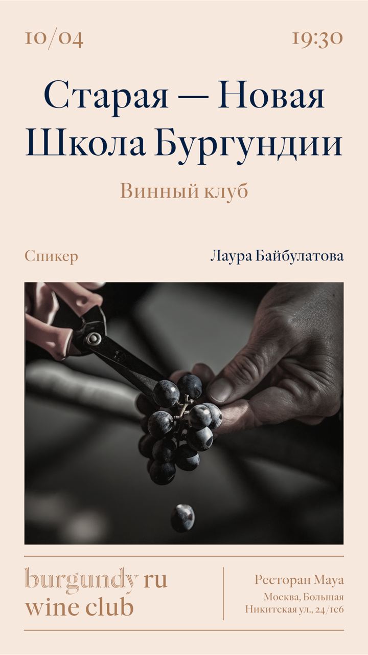 Винный клуб «Старая / Новая Школа Бургундии»