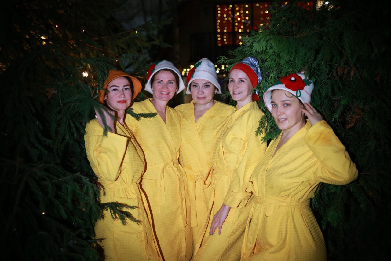 Женская баня с чаном