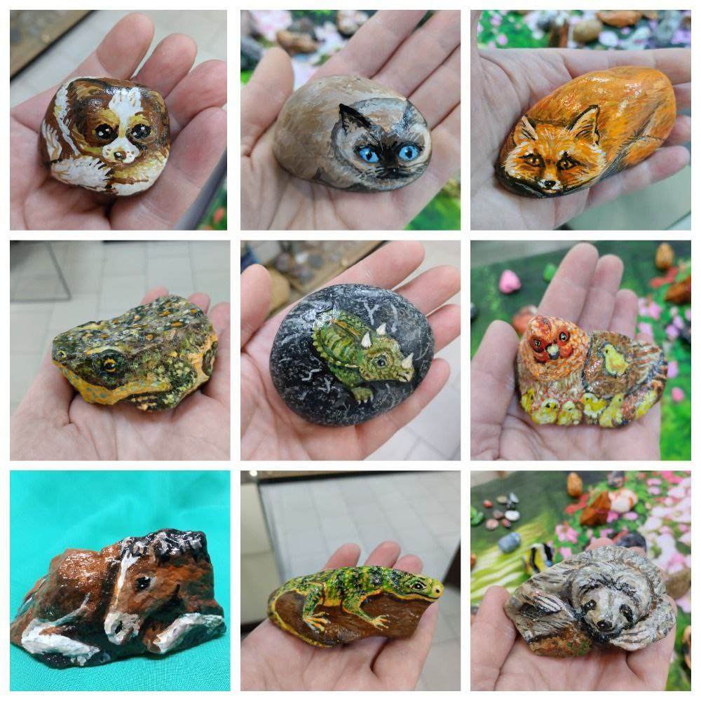 Рисование на камнях