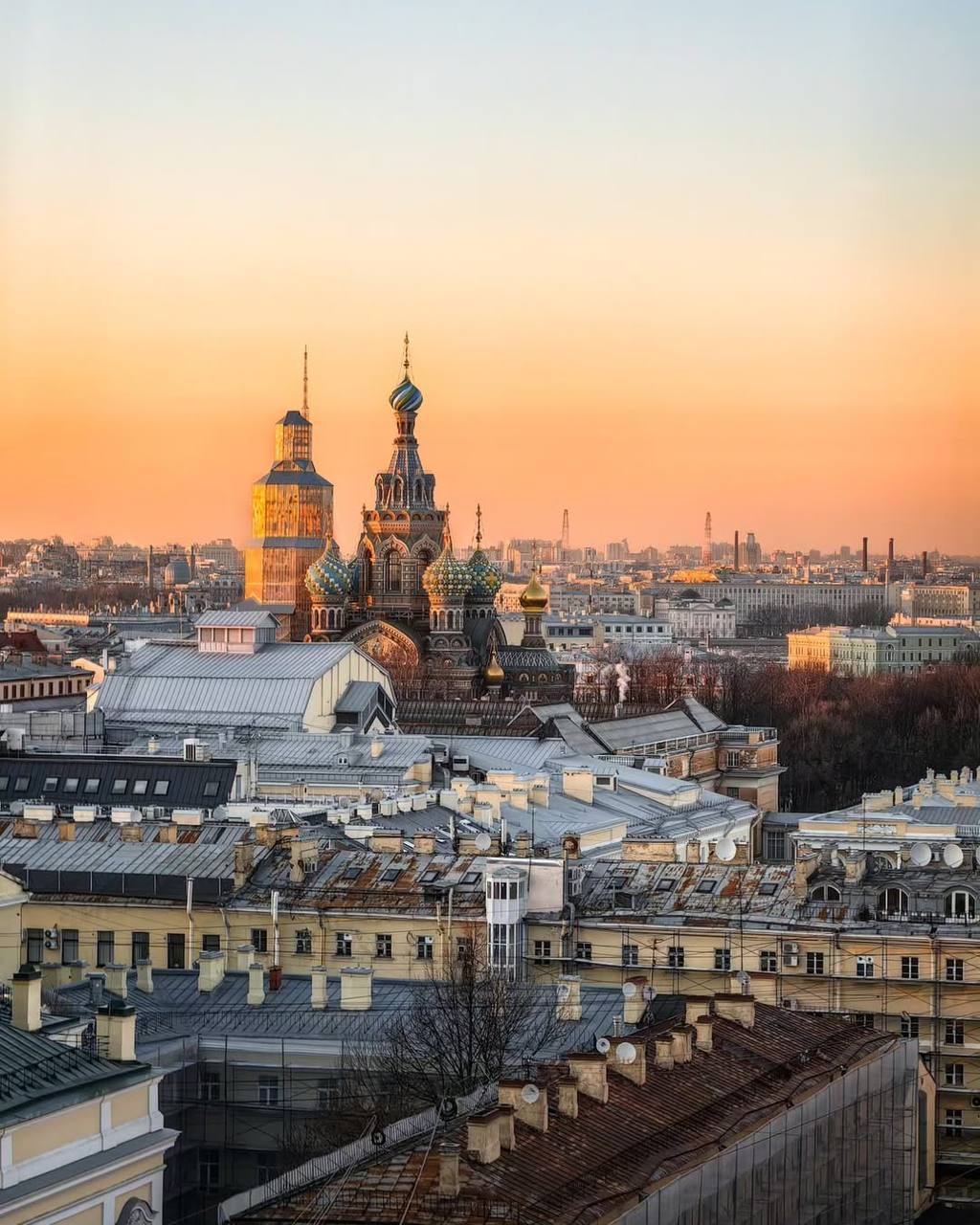 Весенний Петербург с высоты