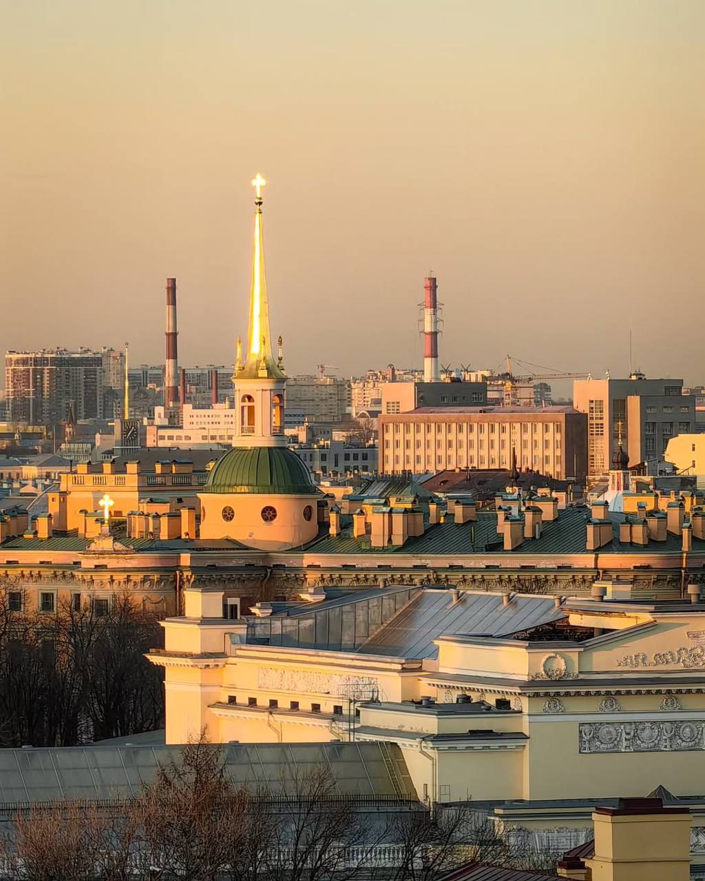 Весенний Петербург с высоты