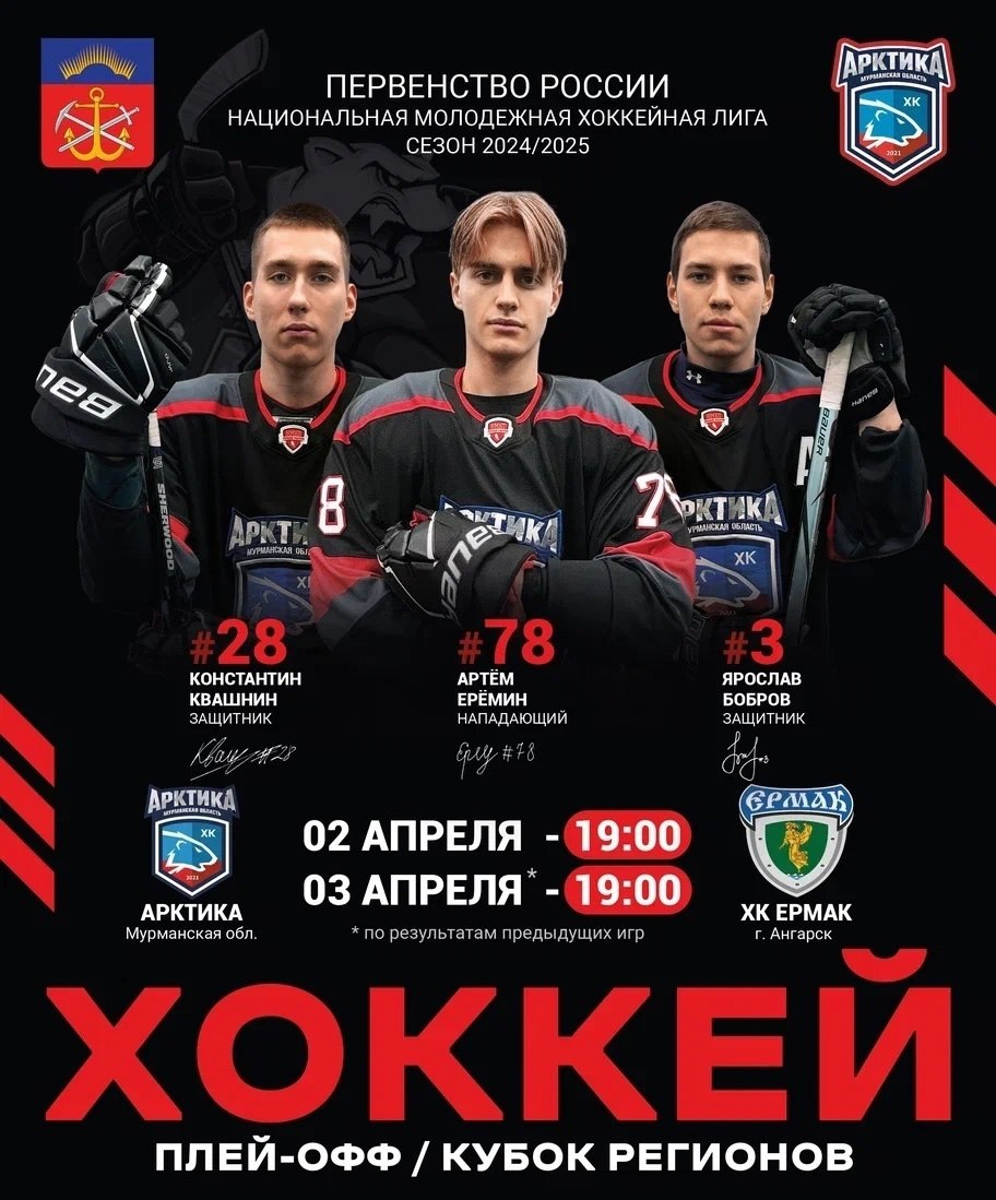 Матчи молодёжного хоккейного клуба «Арктика»