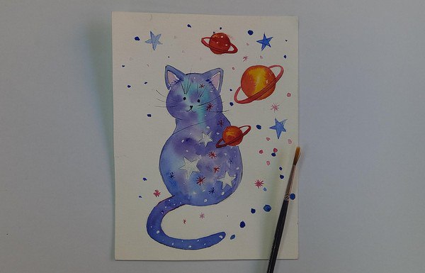 Мастер-класс по рисованию "Космос"