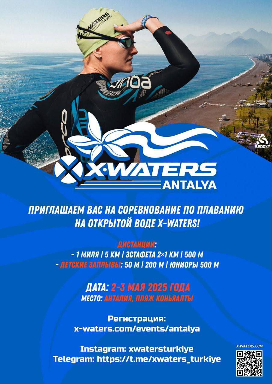 Заплыв серии XWATERS в Анталье
