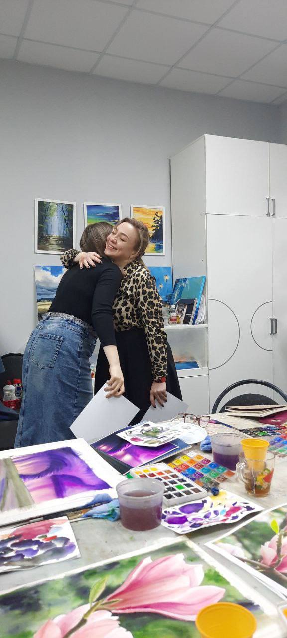 Выпуск курса по акварели