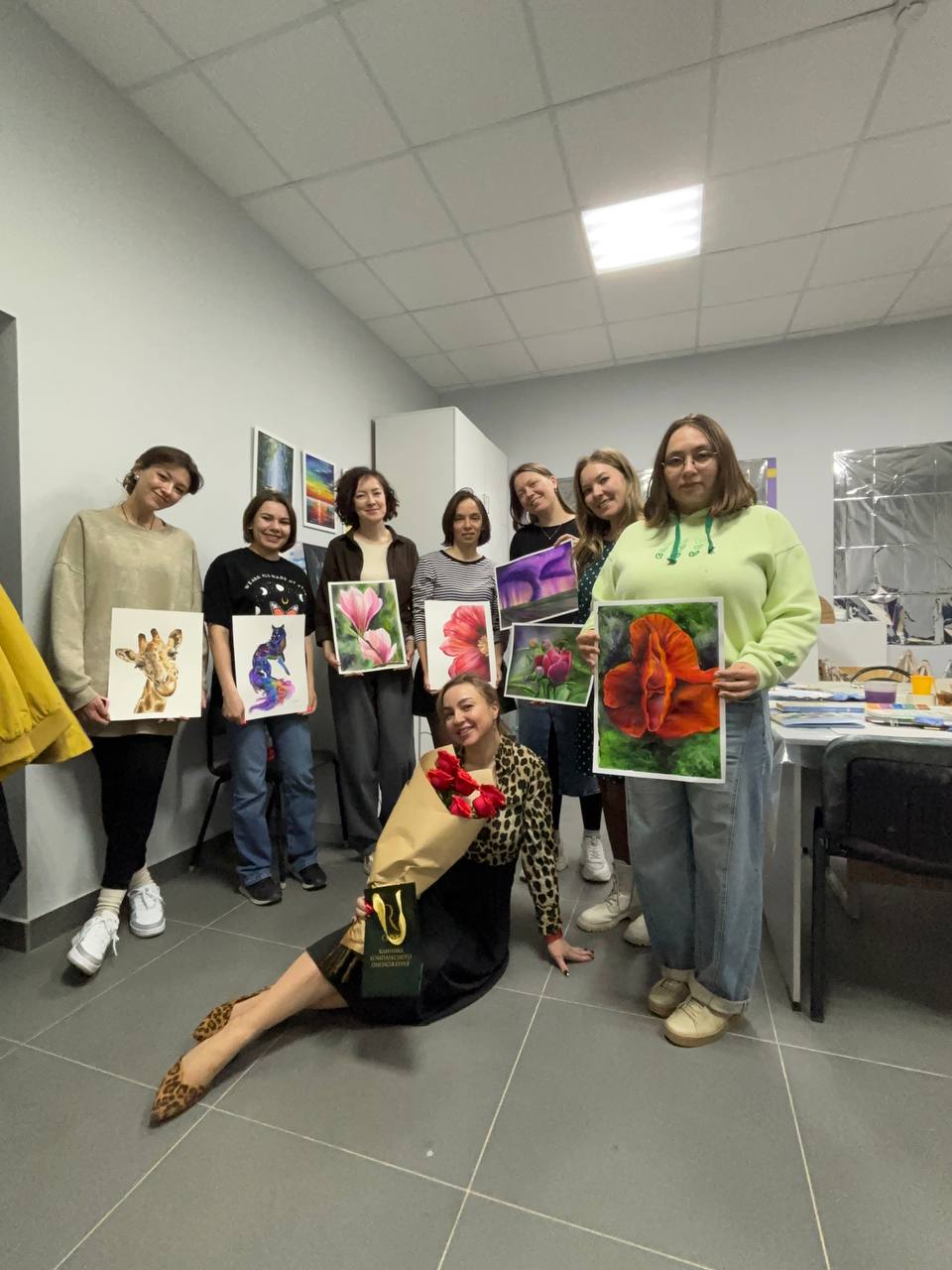 Выпуск курса по акварели