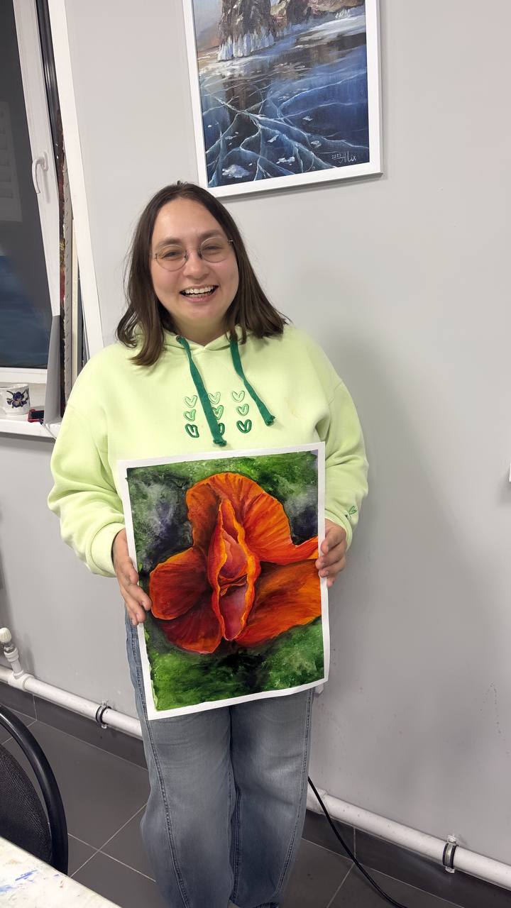 Выпуск курса по акварели