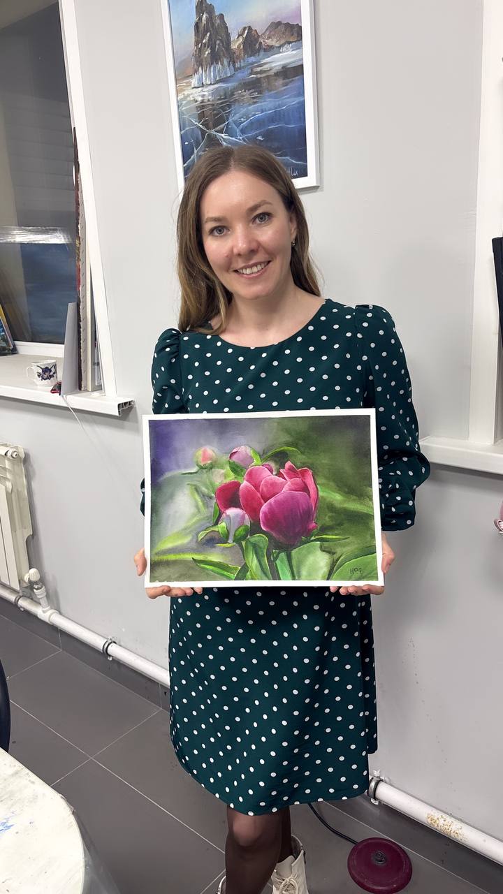 Выпуск курса по акварели