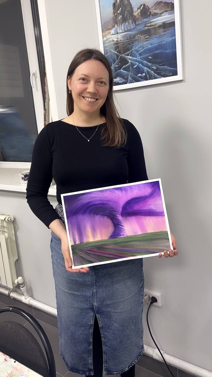 Выпуск курса по акварели