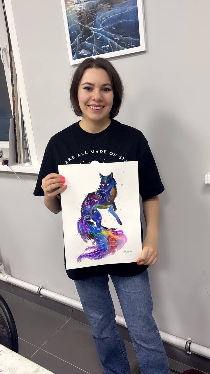 Выпуск курса по акварели