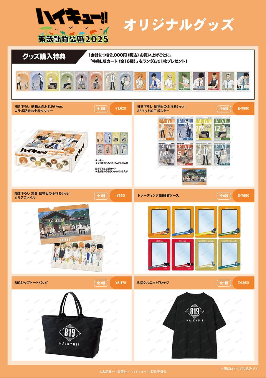 Мерч к Haikyu!! × Tobuzoo