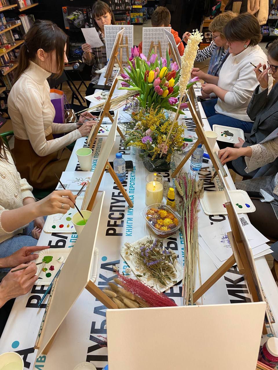 Объемная картина из сухоцветов