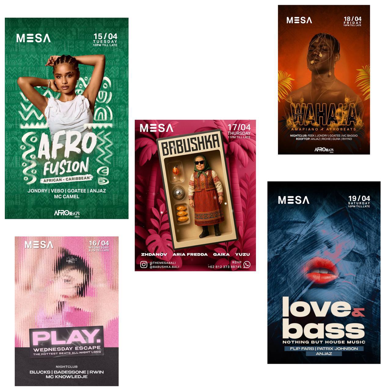 Тусовки и мероприятия в клубах и заведениях на неделю с 16 по 20 апреля 2025 года