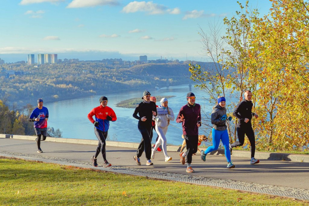 Беговые старты на 5 км в Пестовском парке