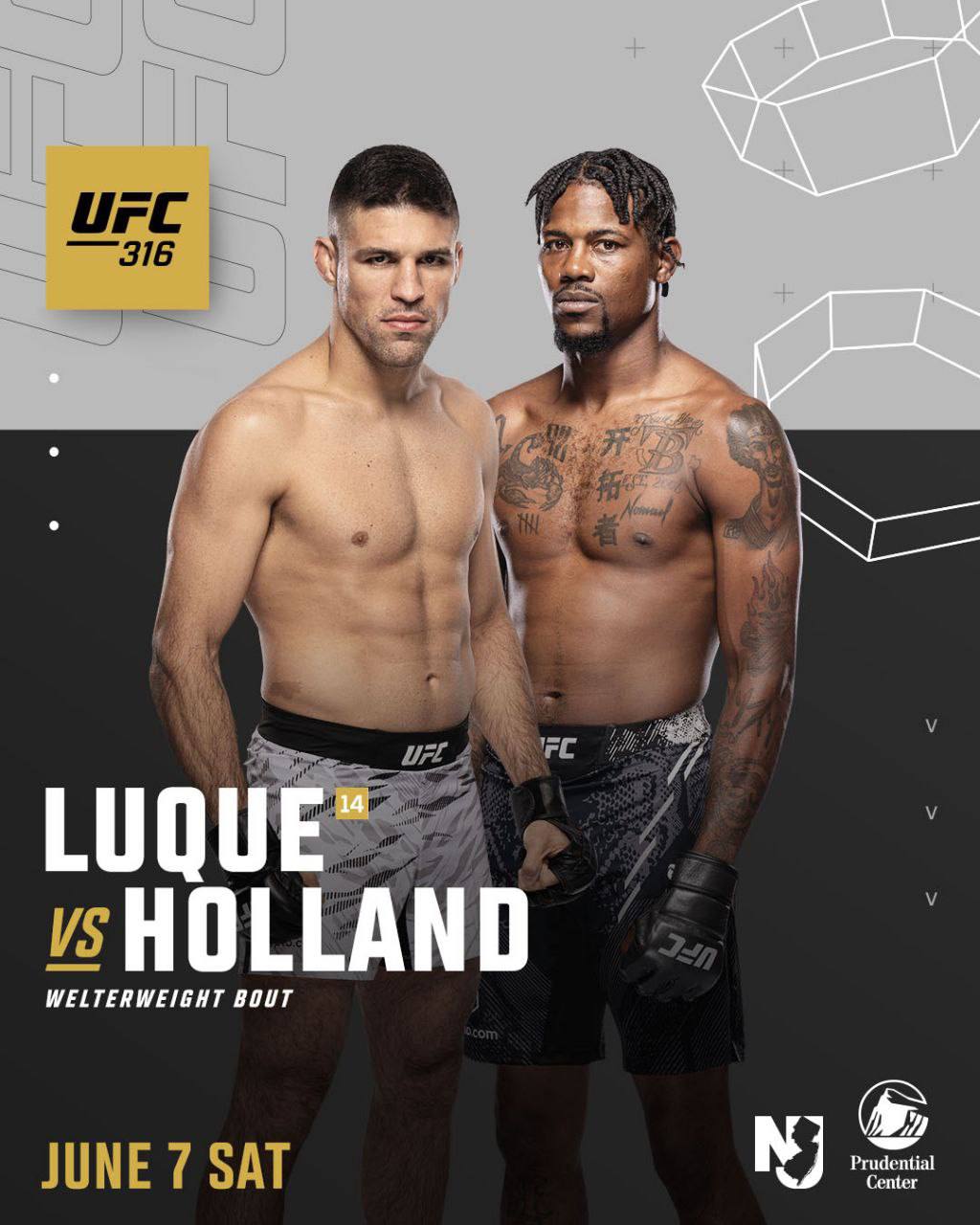 UFC 316: Висенте Люке против Кевина Холланда