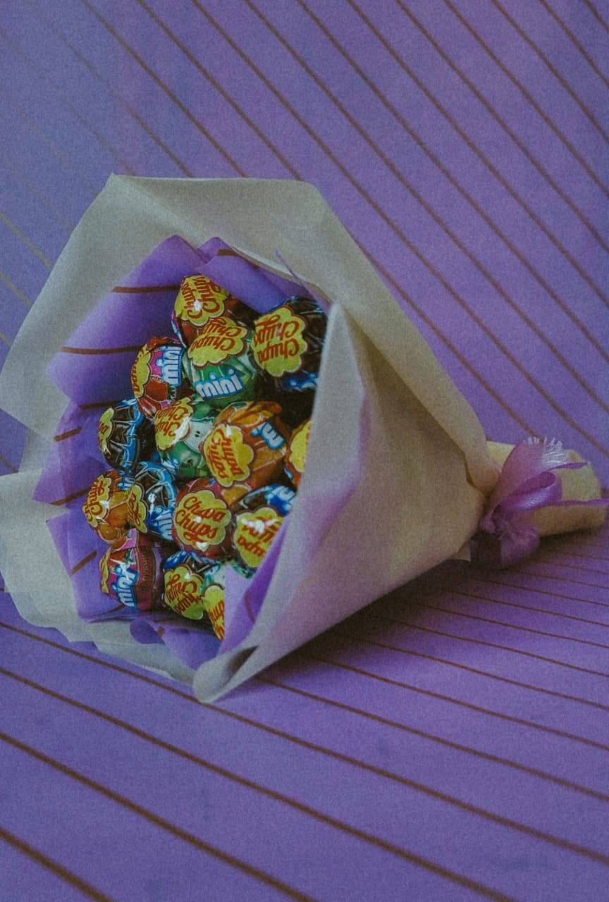 Мастер-класс по созданию невероятного букета из mini чупа-чупсов