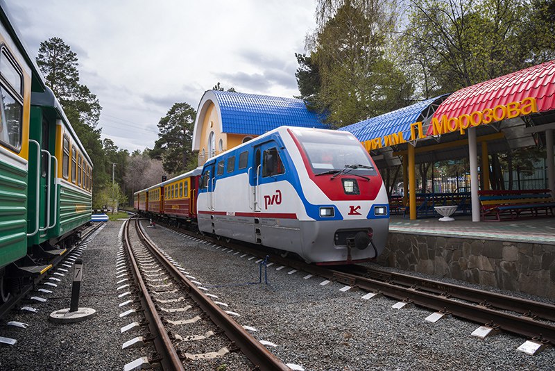 Детская железная дорога в Челябинске 1 мая 2025