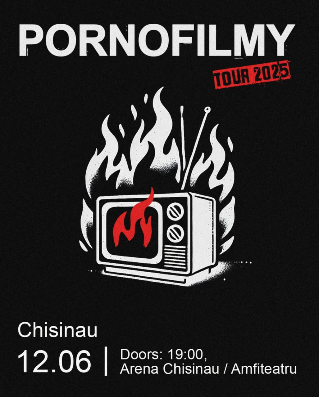 Концерт группы Pornofilmy в Кишинёве