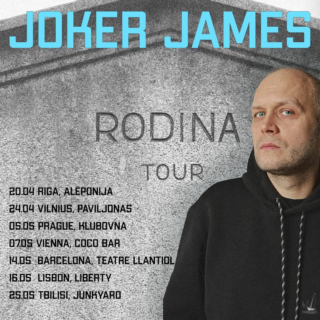 Joker James выступит в Праге, часть Rodina Tour