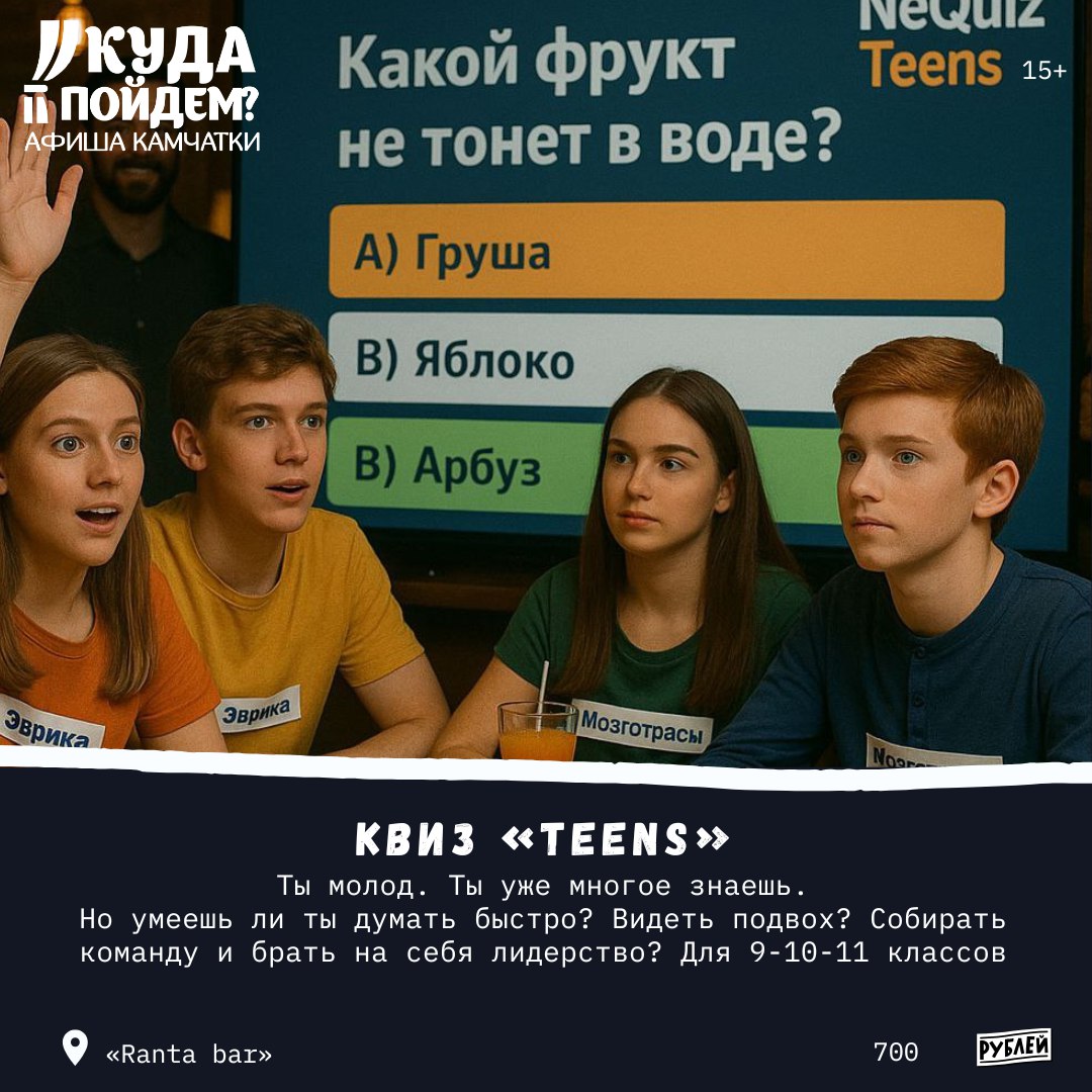 Квиз 'Teens'