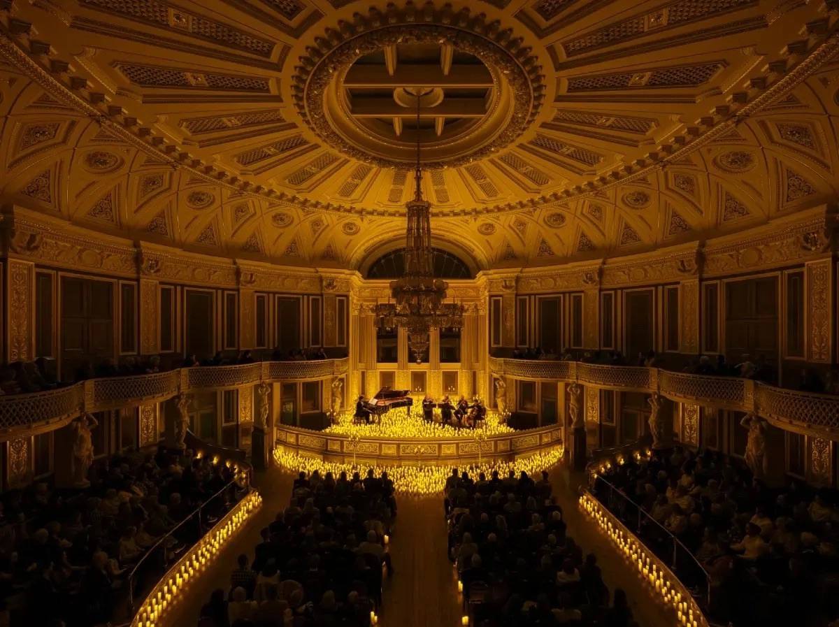 Выступление оркестра при свечах в Челябинске