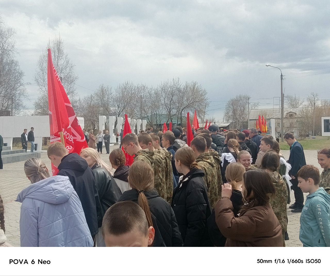 Парад Победы в посёлке Стекольный