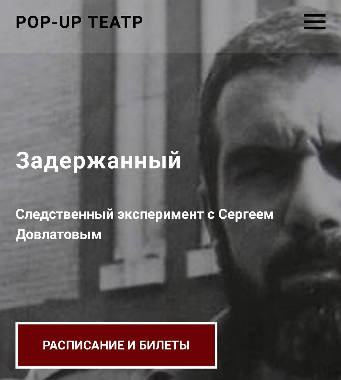 Задержанный. Следственный эксперимент c Сергеем Довлатовым