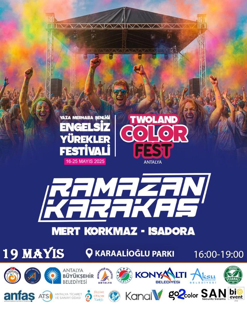 Twoland Colorfest Antalya празднует свой 3-й год