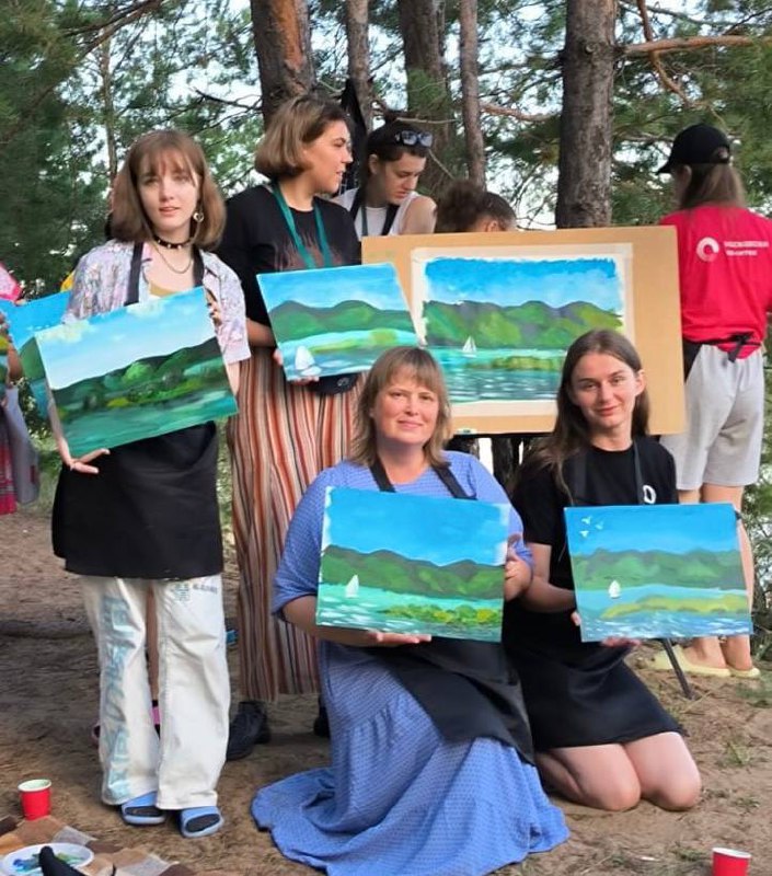 пленэр в загородном парке