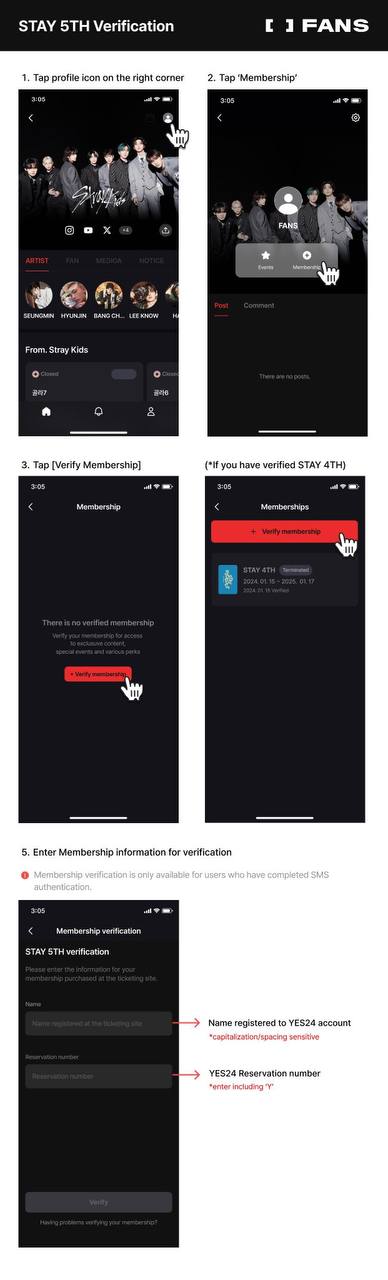 Официальный фанклуб Stray Kids STAY 5-го поколения. Руководство по аутентификации дополнительного набора 'FANS'