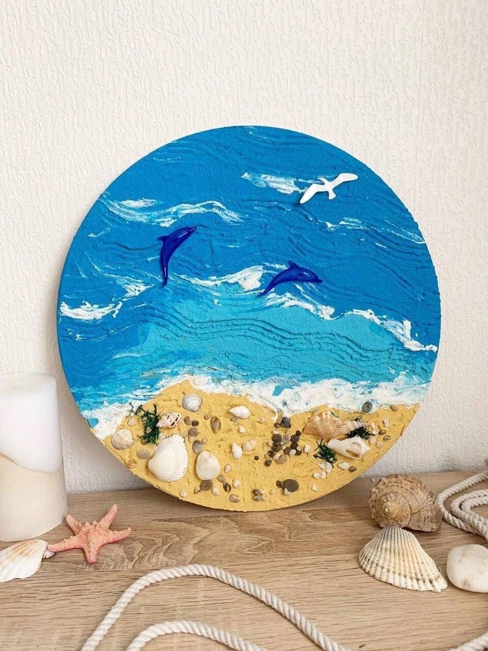 Море из текстурной пасты