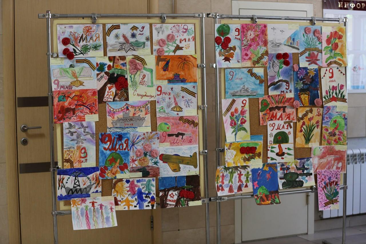 выставка детского рисунка «Салют Победы»
