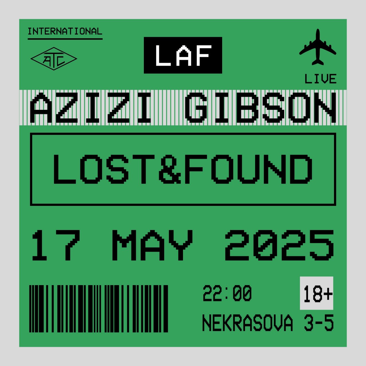 LOST&FOUND x AZIZI GIBSON
