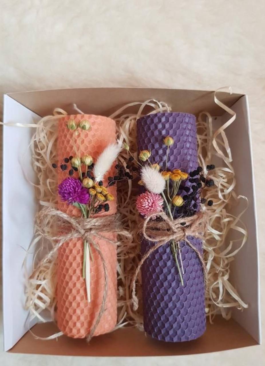 Свечи из медовой вощины