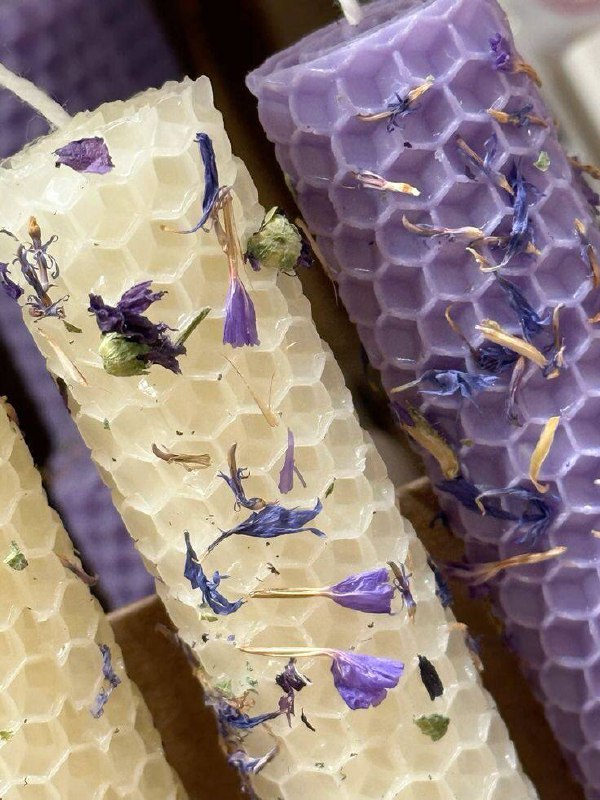 Свечи из медовой вощины