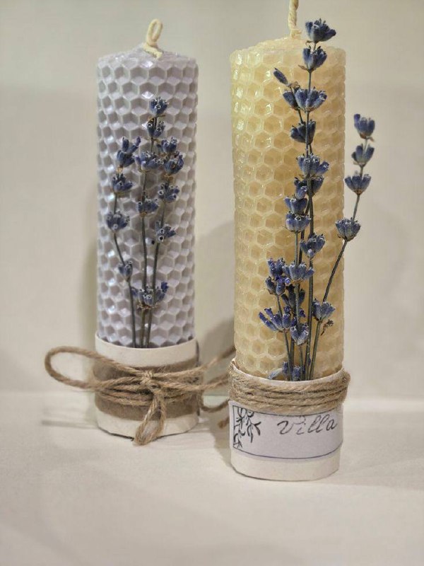 Свечи из медовой вощины