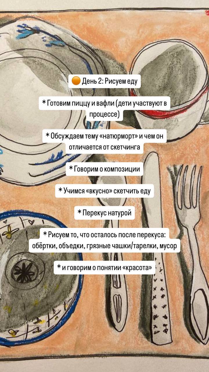 МИНИ-АРТ-ЛАГЕРЬ "СКЕТЧИНГ ДЛЯ НАЧИНАЮЩИХ" от ART CHAOS