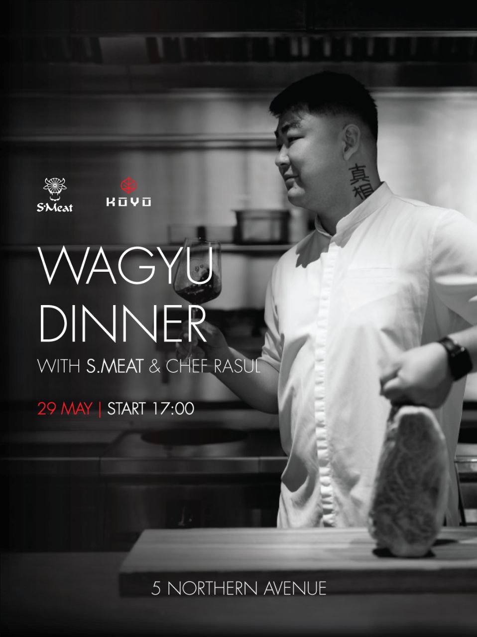 Wagyu Dinner with S.MEAT & Chef Rasul