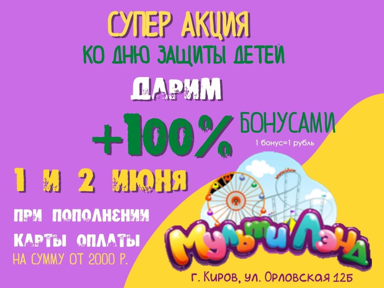 День защиты детей в парке развлечений МультиЛэнд