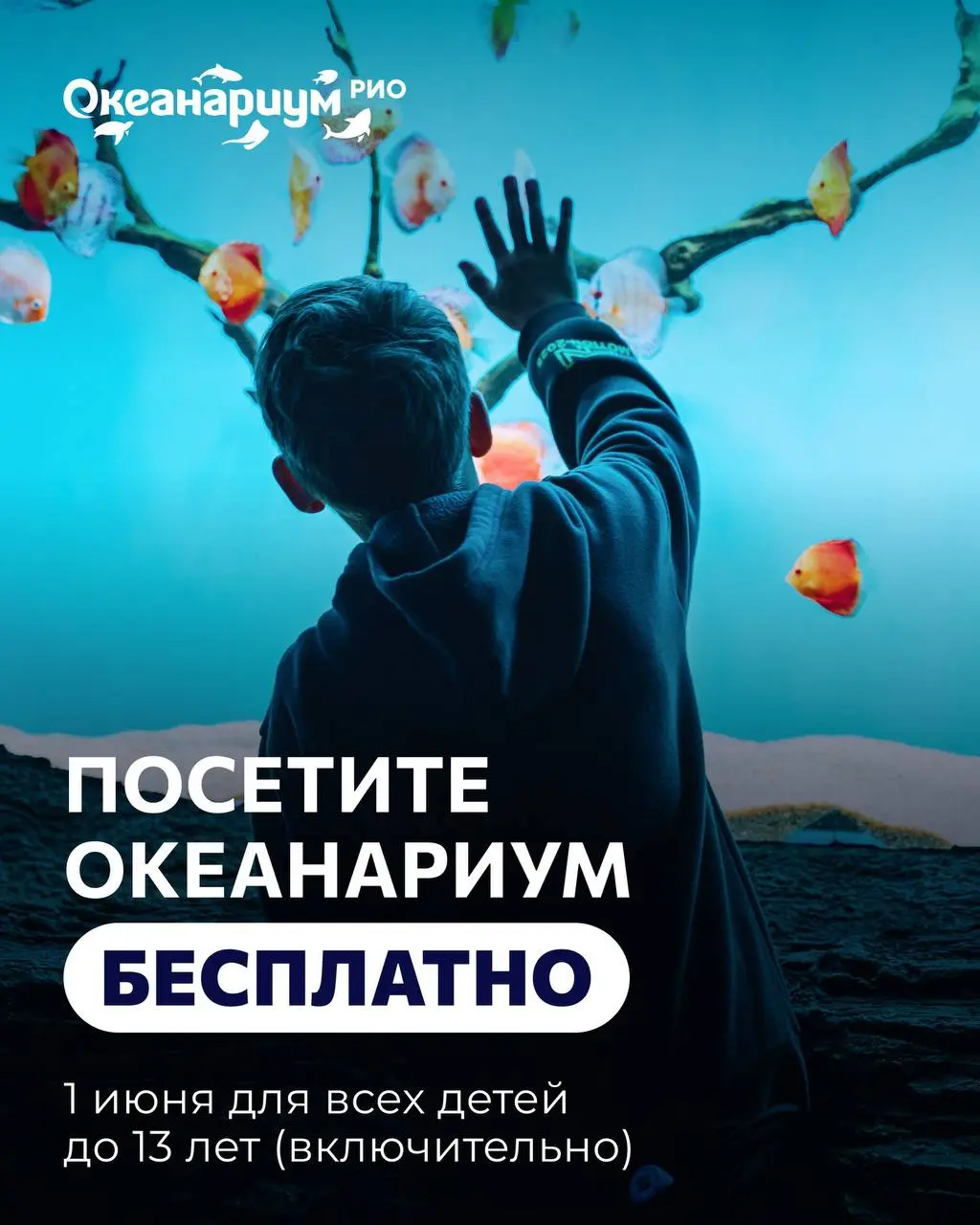 Мероприятие: Бесплатный вход для детей в Океанариум РИО 1 июня