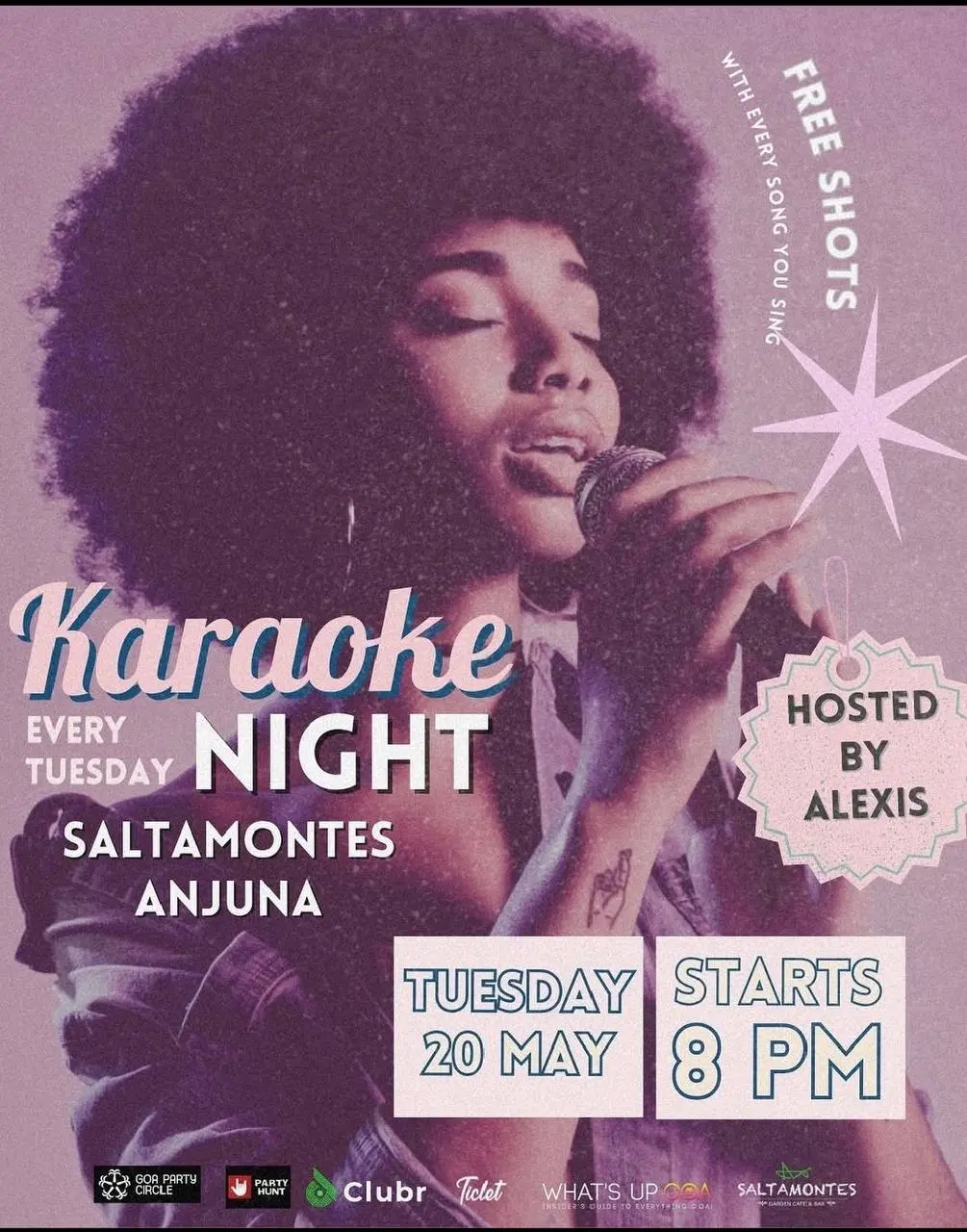 Karaoke EVERY TUESDAY NIGHT SALTAMONTES ANJUNA